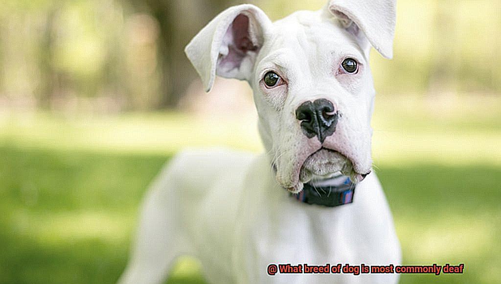 What breed of dog is most commonly deaf-3